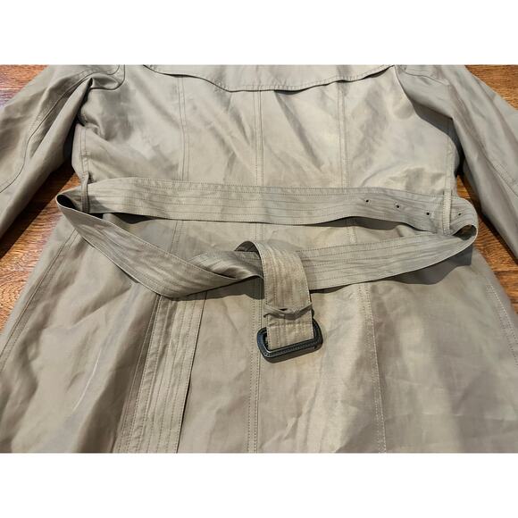 Shesmiss Women's Modern Trench Coat Taupe Approx Size 10/12 Chic Outerwear - Picture 4 of 12